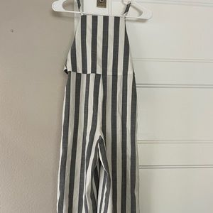 GB girls size 12 grey and white striped jumper